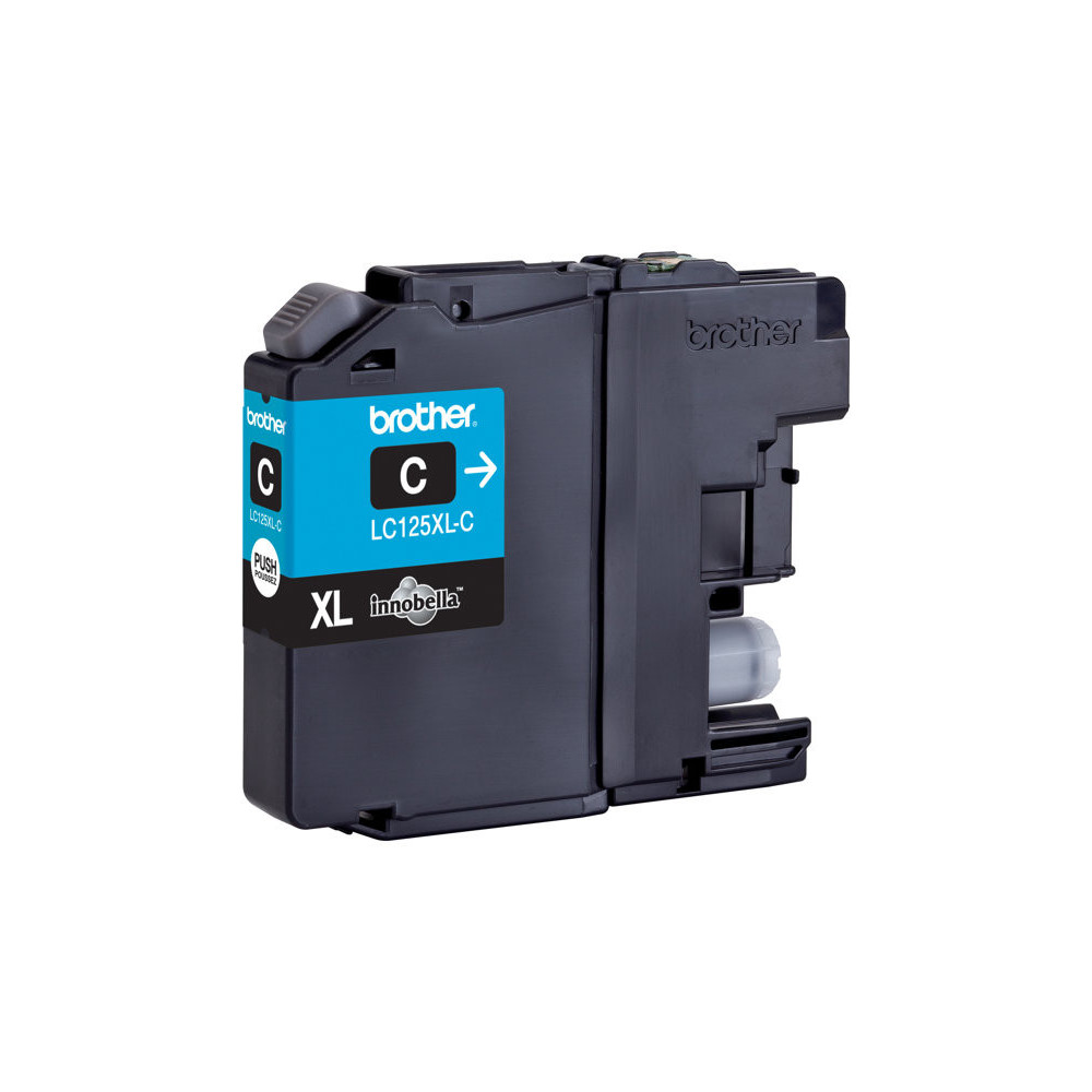 BROTHER LC-125XL cartouche dencre cyan haute capacité 1.200 pages 1-pack blister sans alarme