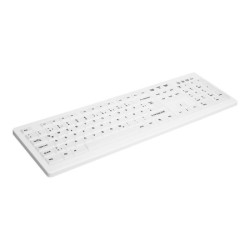 CHERRY AK-C8100F-FU1-W/FR Wireless keyboard standard form washable USB white (FR) redeal.fr