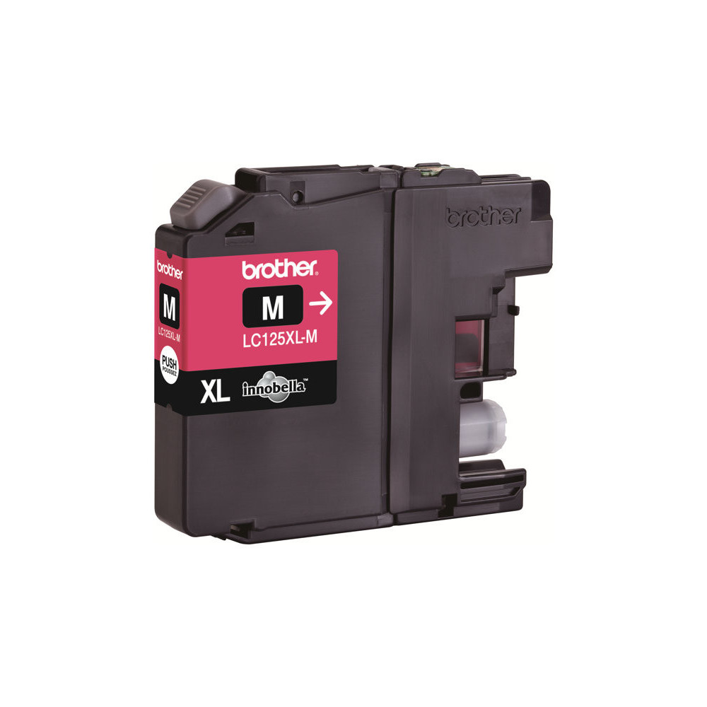 BROTHER LC-125XL cartouche dencre magenta haute capacité 1.200 pages 1-pack blister sans alarme