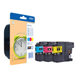 BROTHER LC-125XL cartouche d encre cyan, magenta et jaune haute capacité 1-pack blister sans alarme