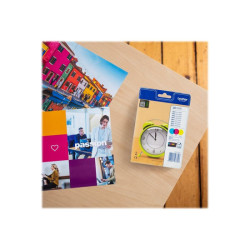 BROTHER LC-125XL cartouche d encre cyan, magenta et jaune haute capacité 1-pack blister sans alarme