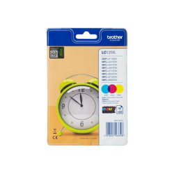BROTHER LC-125XL cartouche d encre cyan, magenta et jaune haute capacité 1-pack blister sans alarme