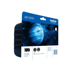 BROTHER LC-1280 cartouche d encre noir très haute capacité 2x 2.400 pages 1-pack blister sans alarme redeal.fr