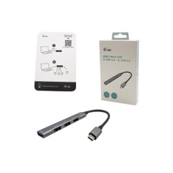 I-TEC USB-C Metal HUB 1x USB 3.0 3x USB 2.0 without power adapter redeal.fr