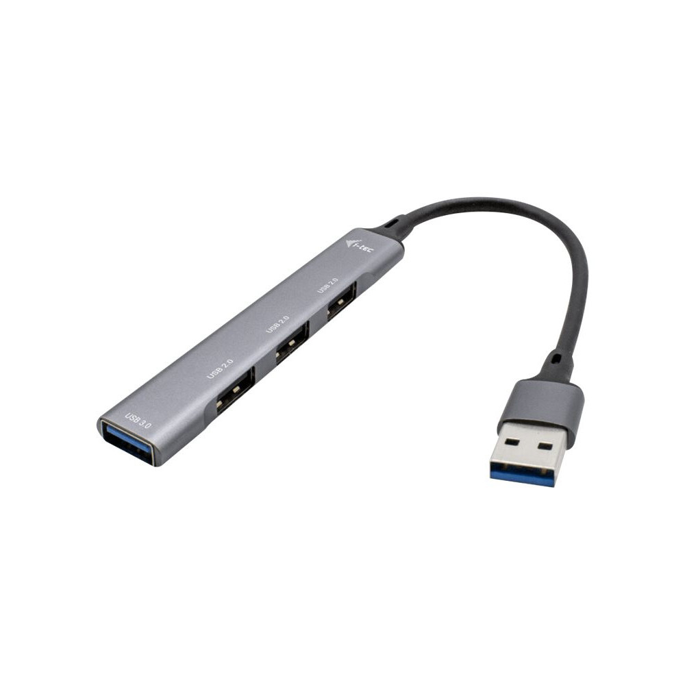 I-TEC USB 3.0 Metal HUB 1x USB 3.0 3x USB 2.0 without power adapter redeal.fr