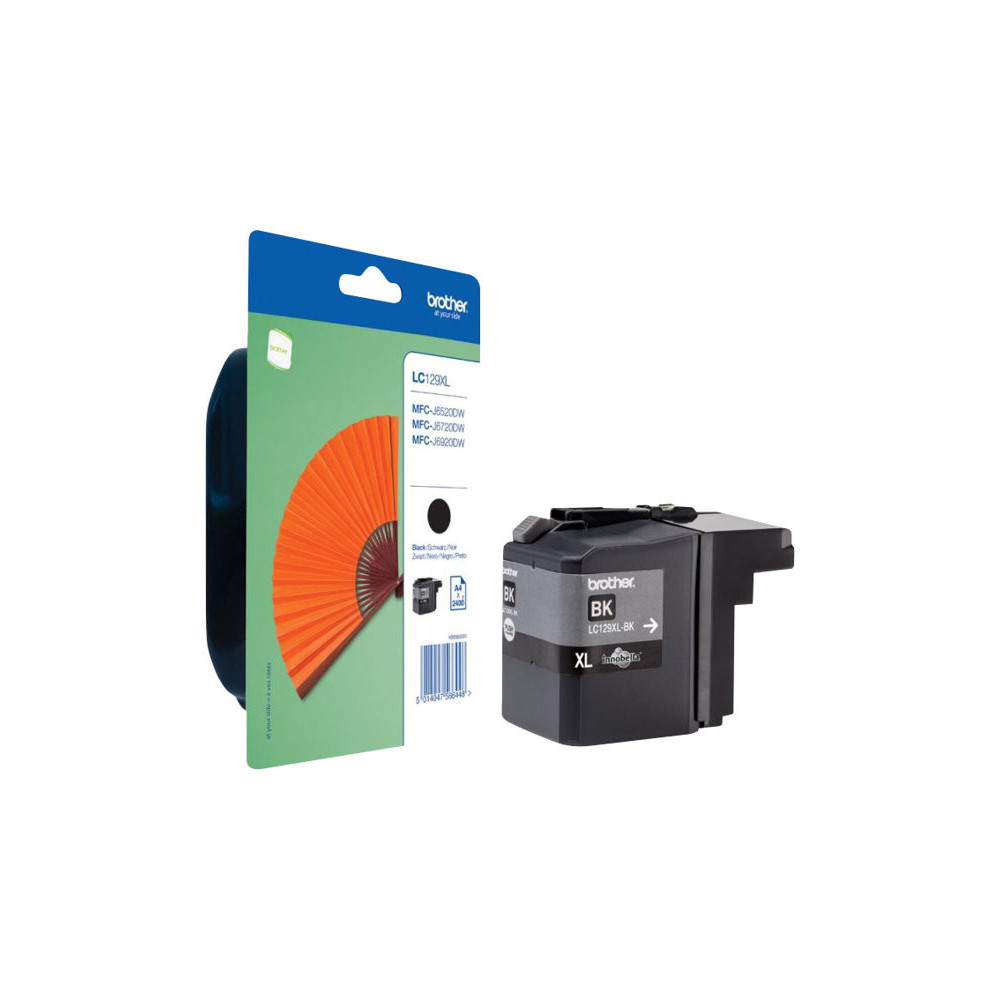 BROTHER LC-129XLBKBP cartouche d encre noir très haute capacité 2.400 pages 1-pack blister sans alarme