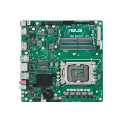 ASUS PRO H610T D4-CSM LGA1700 DDR4 1xHDMI 2.1 1xDP 1xPCIe 2xM.2 2xSATA 4xUSB Thin Mini ITX MB redeal.fr