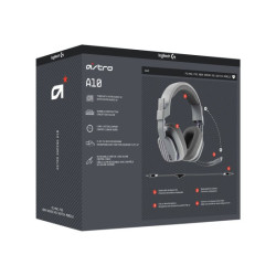 LOGITECH Astro Gaming A10 Gen 2 Headset full size wired 3.5 mm jack grey redeal.fr