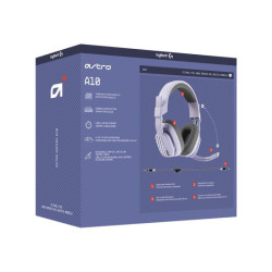 LOGITECH Astro Gaming A10 Gen 2 Headset full size wired 3.5 mm jack lilac redeal.fr