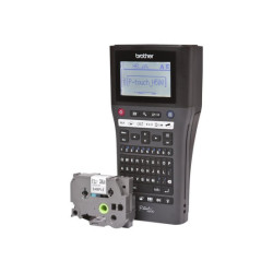BROTHER PTH500YP Etiqueteuse portable et connectable avec clavier AZERTY. jusqu a 7 lignesd impression. 30mm/sec.