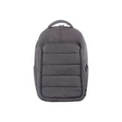 URBAN FACTORY Eco-designed laptop backpack made from recycled PET. Its structure is reinforced with high density foam