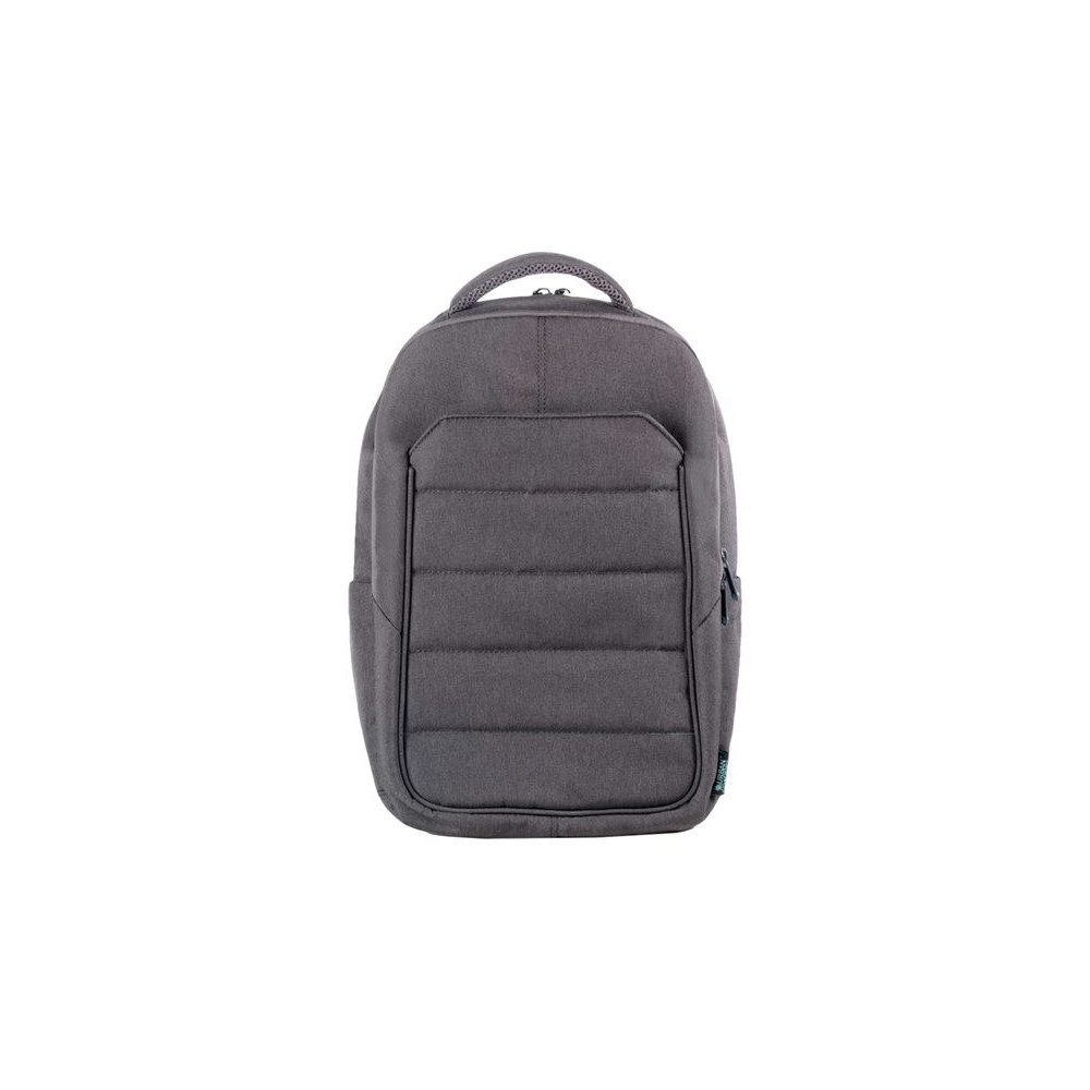 URBAN FACTORY Eco-designed laptop backpack made from recycled PET. Its structure is reinforced with high density foam