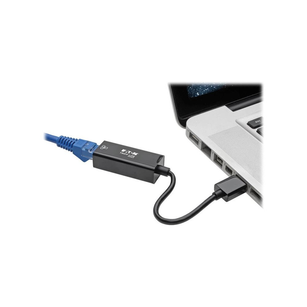 EATON TRIPPLITE USB 3.0 to Gigabit Ethernet NIC Network Adapter 10/100/1000Mbps Black redeal.fr