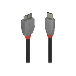 LINDY 1m USB 3.2 Type C to Micro-B Cable Anthra Line redeal.fr