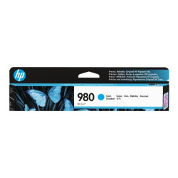 HP 980A original Ink cartridge D8J07A cyan standard capacity 86.5ml 6.600 pages 1-pack Office jet Enterprise redeal.fr