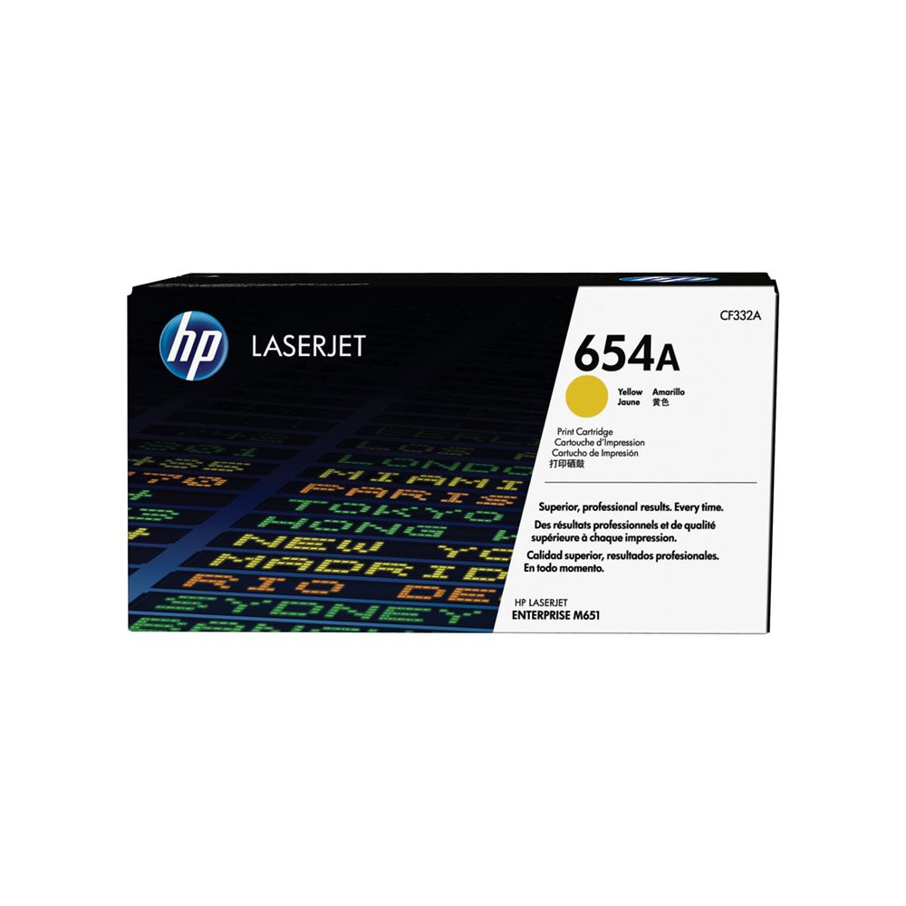 HP 654A original Toner cartridge CF332A yellow standard capacity 15.000 pages 1-pack