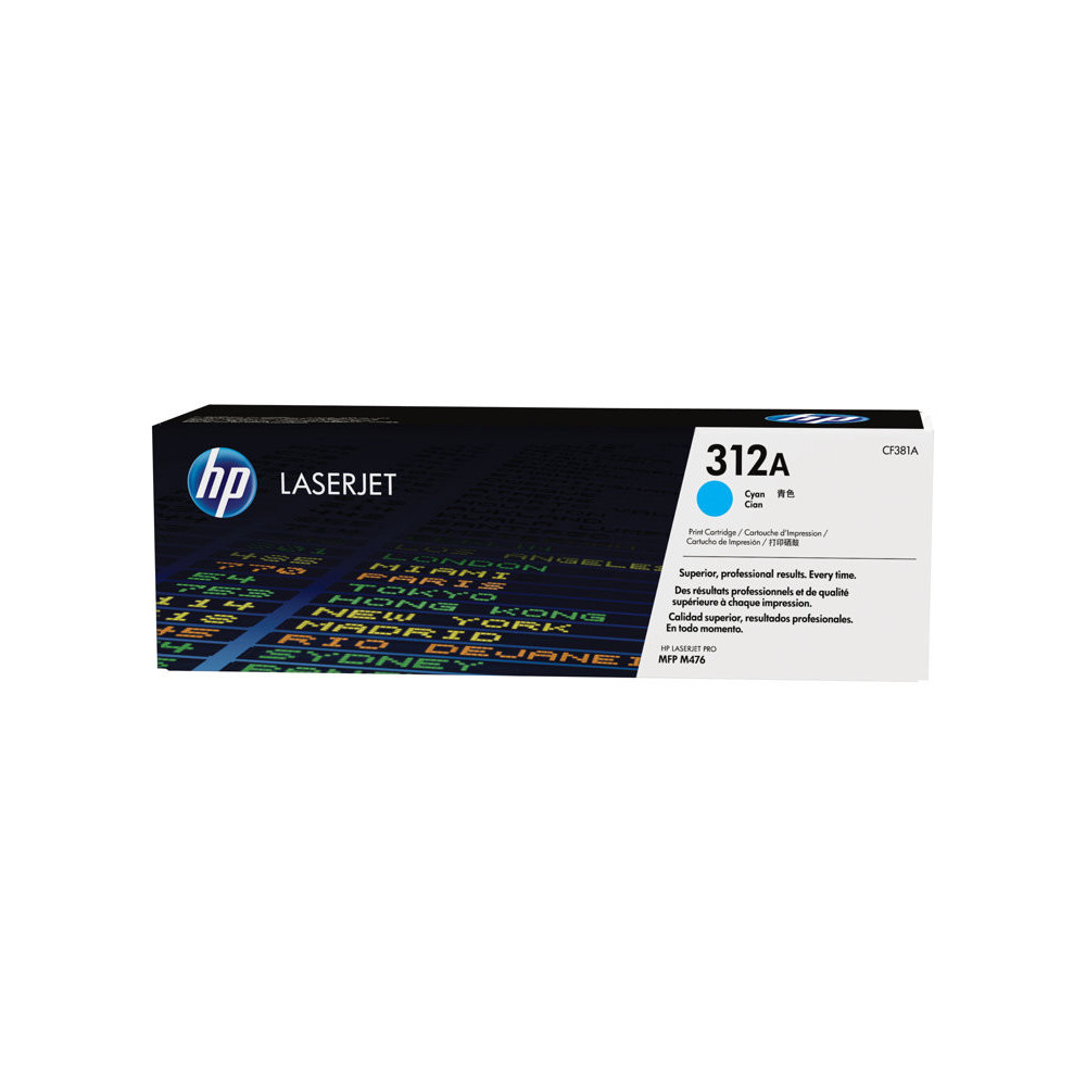 HP 312A original Toner cartridge CF381A cyan standard capacity 2.700 pages 1-pack