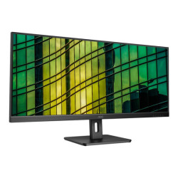 AOC U34E2M  Écran LED - 34" - 3440 x 1440 WQHD @ 100 Hz - VA - 300 cd/m² - 4000:1 - 4 ms - 2xHDMI, DisplayPort - noir