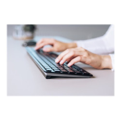 CHERRY KW 9100 SLIM Wireless Keyboard USB and Bluetooth black rechargeable (FR) redeal.fr