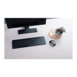 CHERRY KW 9100 SLIM Wireless Keyboard USB and Bluetooth black rechargeable (FR) redeal.fr