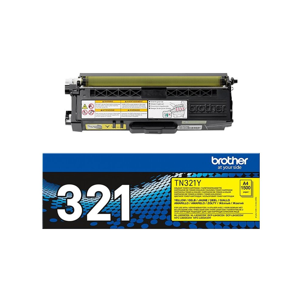 BROTHER TN-321Y cartouche de toner jaune capacité standard 1.500 pages pack de 1