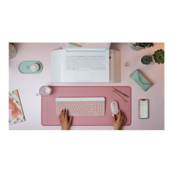 LOGITECH MK470 Slim Combo - ROSE - (FRA) - CENTRAL-419 redeal.fr