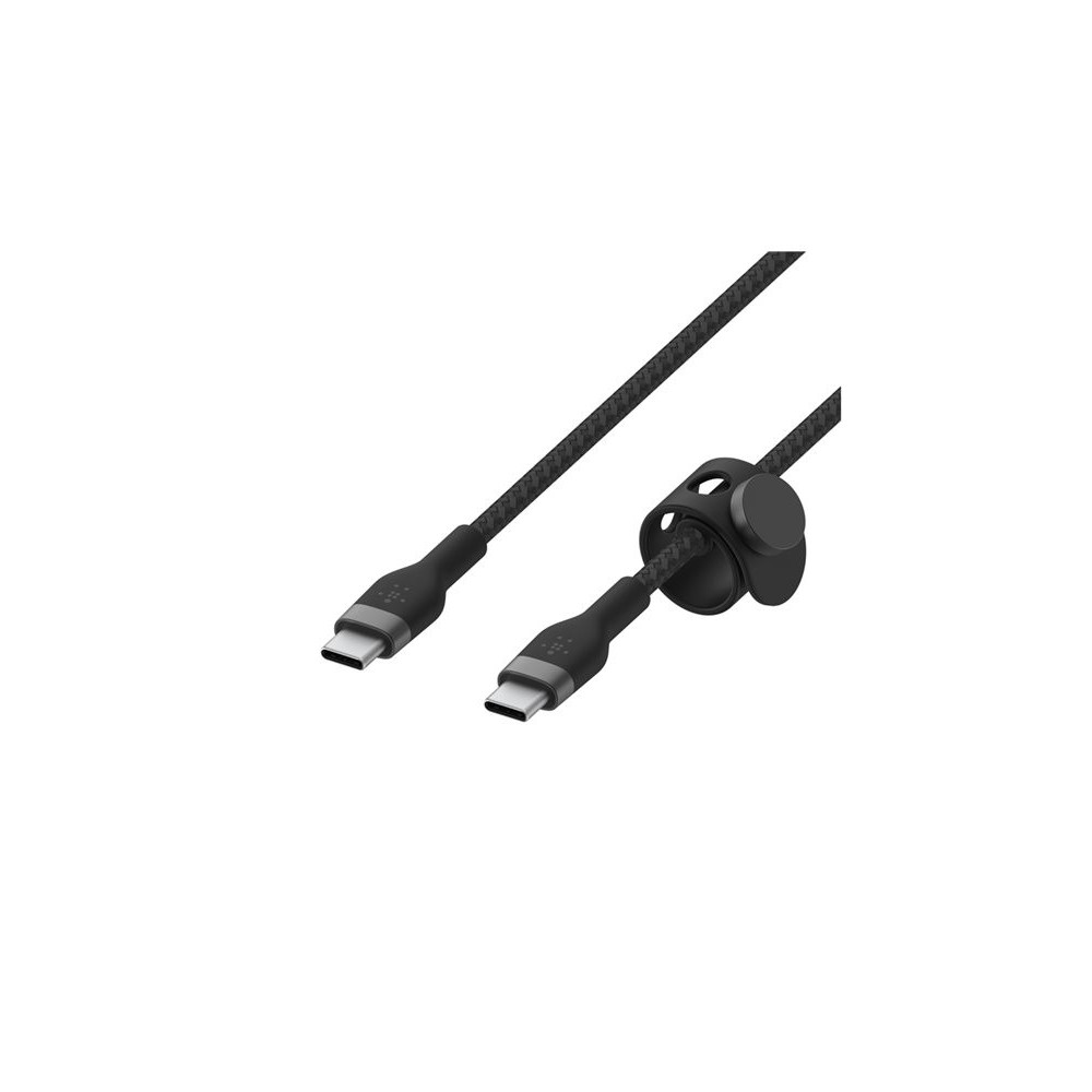 BELKIN USB-C to USB-C Braided Silicone White Black Mix 1m Twin Pack redeal.fr