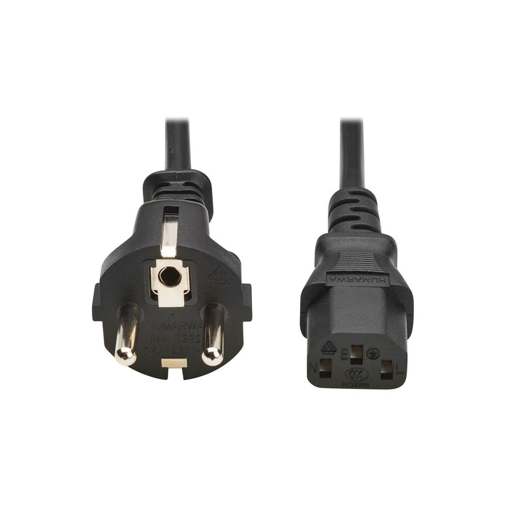 EATON TRIPPLITE PDU Power Cord C13 to Schuko CEE 7/7 - 10A 250V H05VV-F 1M 3.28 FT. Black redeal.fr