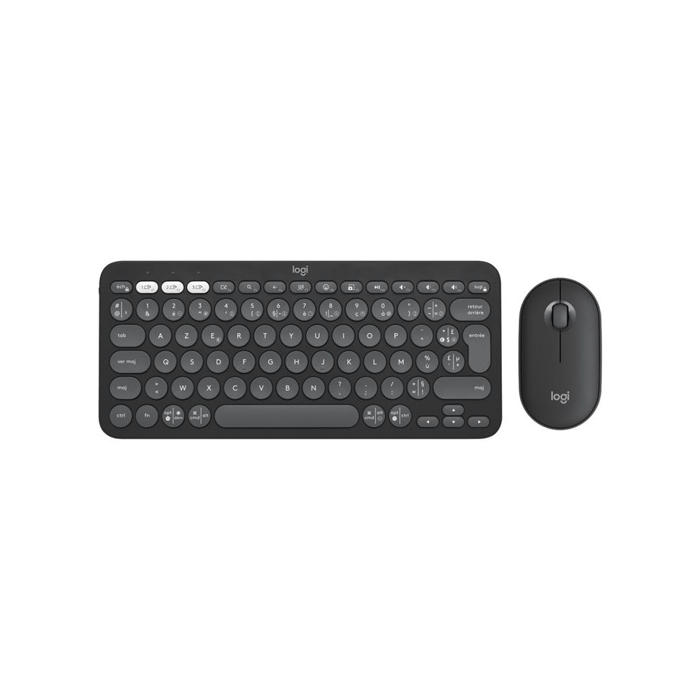 LOGITECH Pebble 2 Combo - TONAL GRAPHITE - (FRA) - 2.4GHZ/BT - N/A - CENTRAL-419 - UNIVERSAL redeal.fr