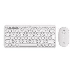 LOGITECH Pebble 2 Combo - TONAL WHITE - (FRA) - 2.4GHZ/BT - N/A - CENTRAL-419 - UNIVERSAL redeal.fr