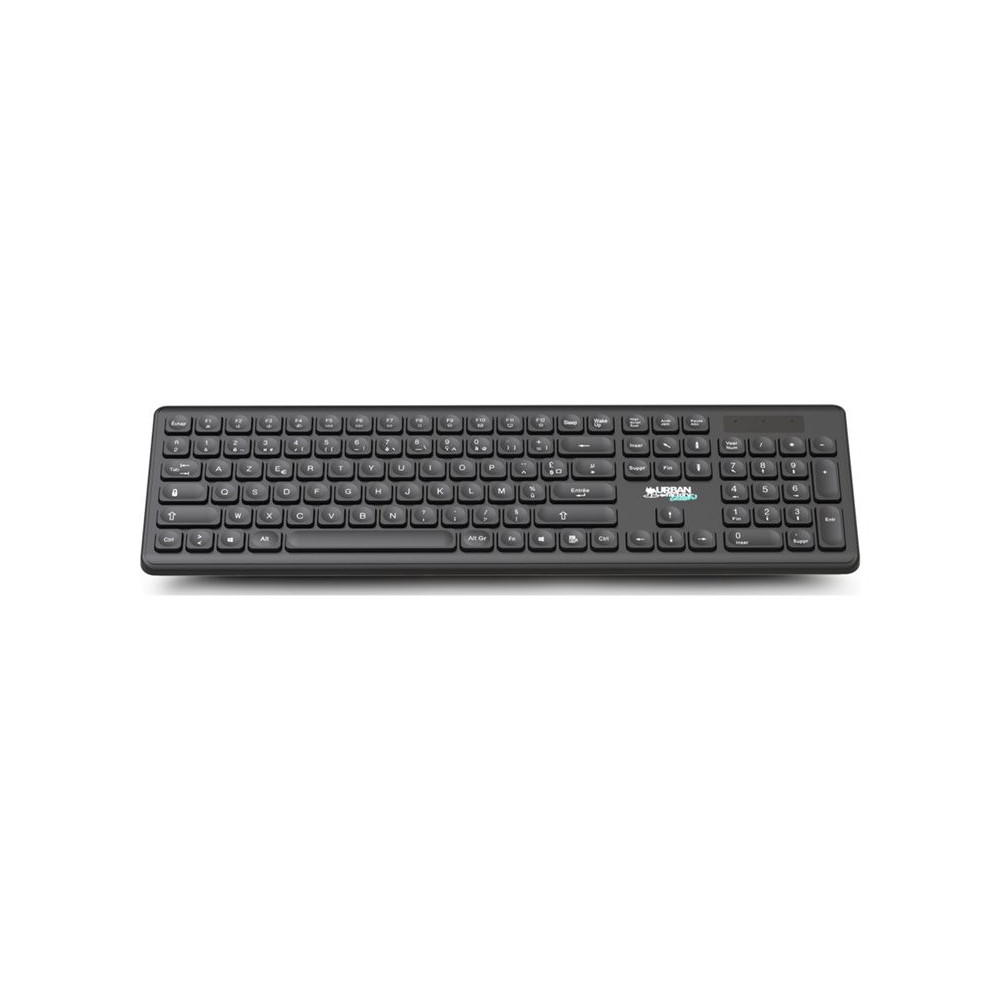URBAN FACTORY 104key 2.4Ghz wireless keyboard Flat and ergonomic scissor keys Lighted indicators redeal.fr