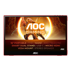 AOC 16G3 15.6p FHD portable monitor 144Hz redeal.fr