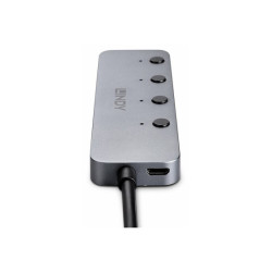 LINDY 4 Port USB 3.2 Type C Hub with On/Off Switches redeal.fr