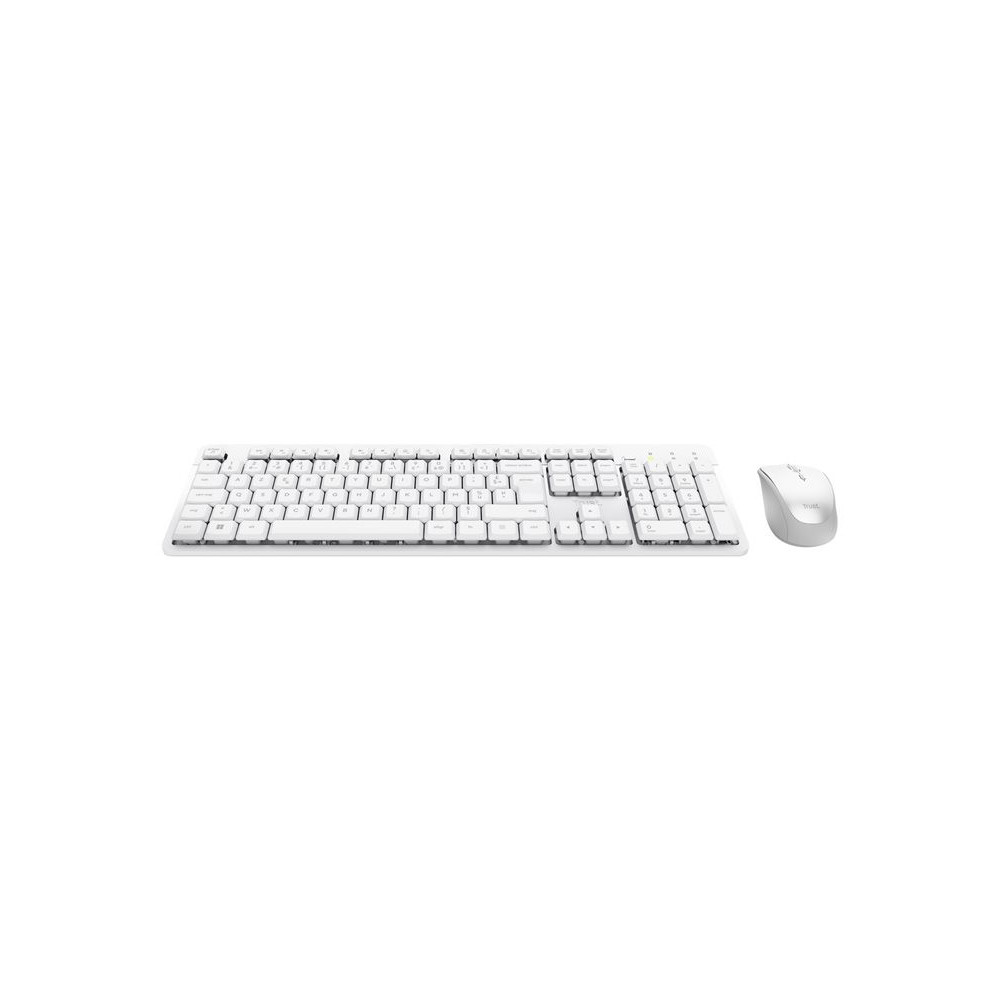 TRUST Pack clavier & souris sans fil ODY II silencieux - blanc (FR) redeal.fr