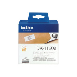 BROTHER P-TOUCH DK-11209 die-cut adress label small 29x62mm 800 labels