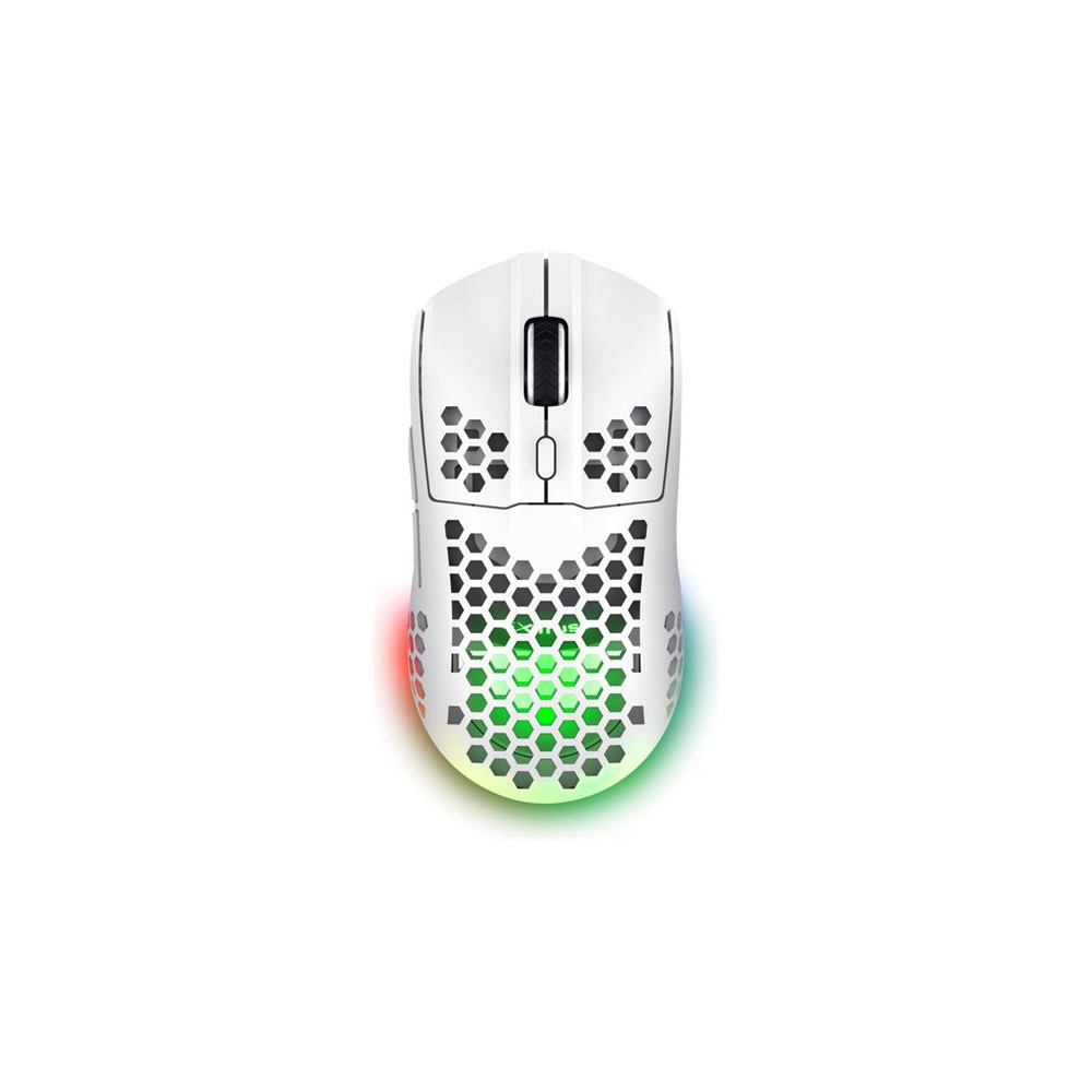 TRUST Souris gaming sans fil HELOX ultra légére - Blanche redeal.fr