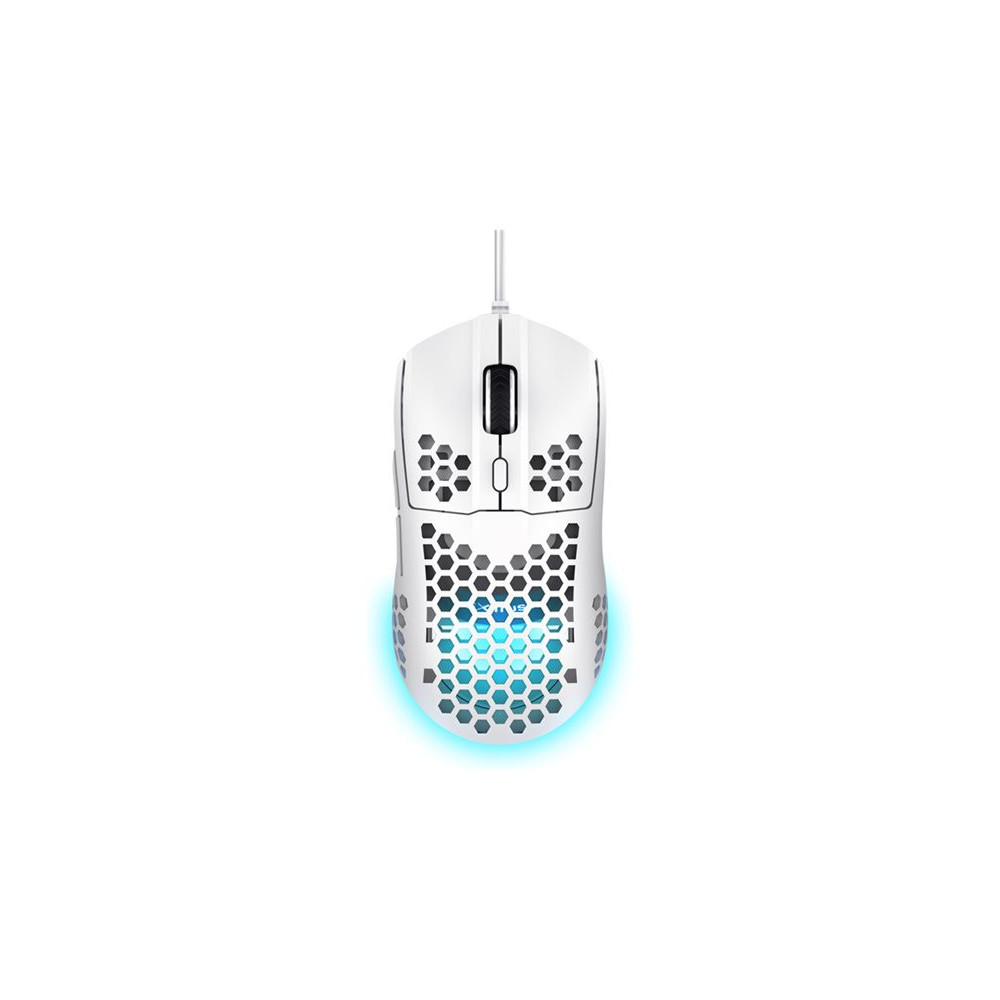 TRUST Souris gaming filaire HELOX ultra légére - Blanche redeal.fr
