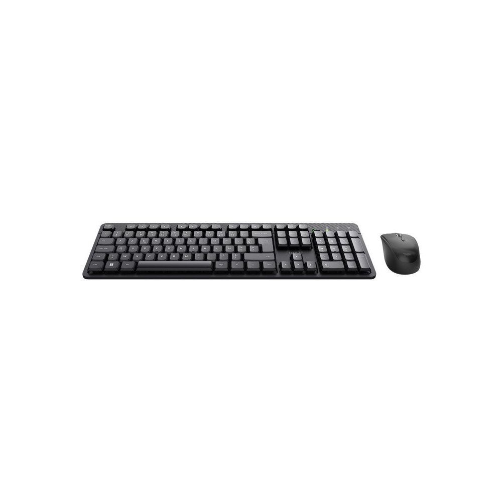 TRUST Pack clavier & souris sans fil ODY II silencieux - noir (FR) redeal.fr