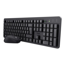 TRUST Pack clavier & souris sans fil ODY II silencieux - noir (FR) redeal.fr