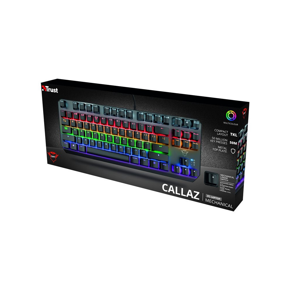 TRUST Clavier mécanique CALLAZ TKL - GXT834 (FR) redeal.fr
