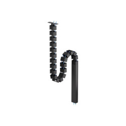 NEOMOUNTS Cable Spine Organizer for sit/stand desk frames screw mounted magnetic channel black redeal.fr