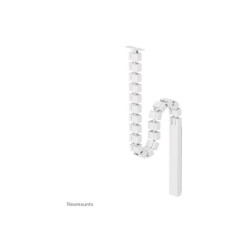 NEOMOUNTS Magnetic Cable Cover for sit/stand desk frames screw mounted magnetic channel white redeal.fr
