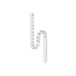 NEOMOUNTS Magnetic Cable Cover for sit/stand desk frames screw mounted magnetic channel white redeal.fr