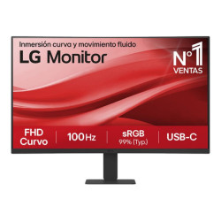 LG 27U421A-B 27p FHD Curved VA 100Hz 5ms 250cd/m2 HDMI USB C PD 15W redeal.fr