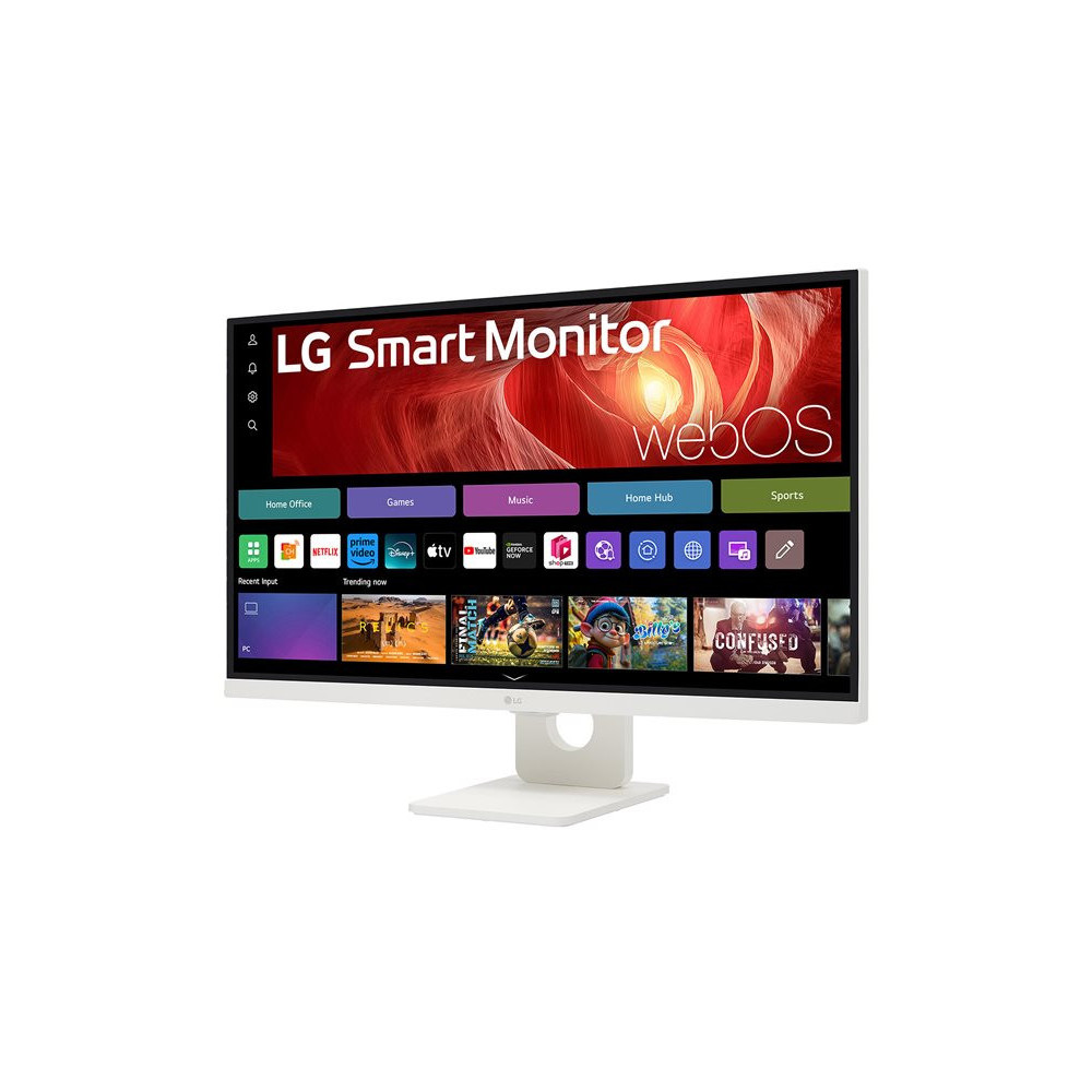 LG 27U731SA-W 27p Smart Monitor UHD IPS WebOS 60Hz 5ms 350cd/m2 HDMI2.1x2 USB C PD 65W redeal.fr