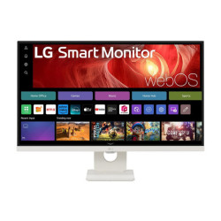LG 27U731SA-W 27p Smart Monitor UHD IPS WebOS 60Hz 5ms 350cd/m2 HDMI2.1x2 USB C PD 65W redeal.fr