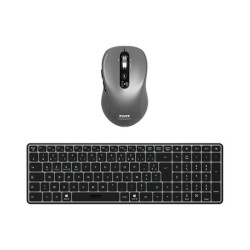 PORT DESIGNS Pack Keyboard Compact + Mouse Expert Rechargeable Combo BT+RF (FR) redeal.fr
