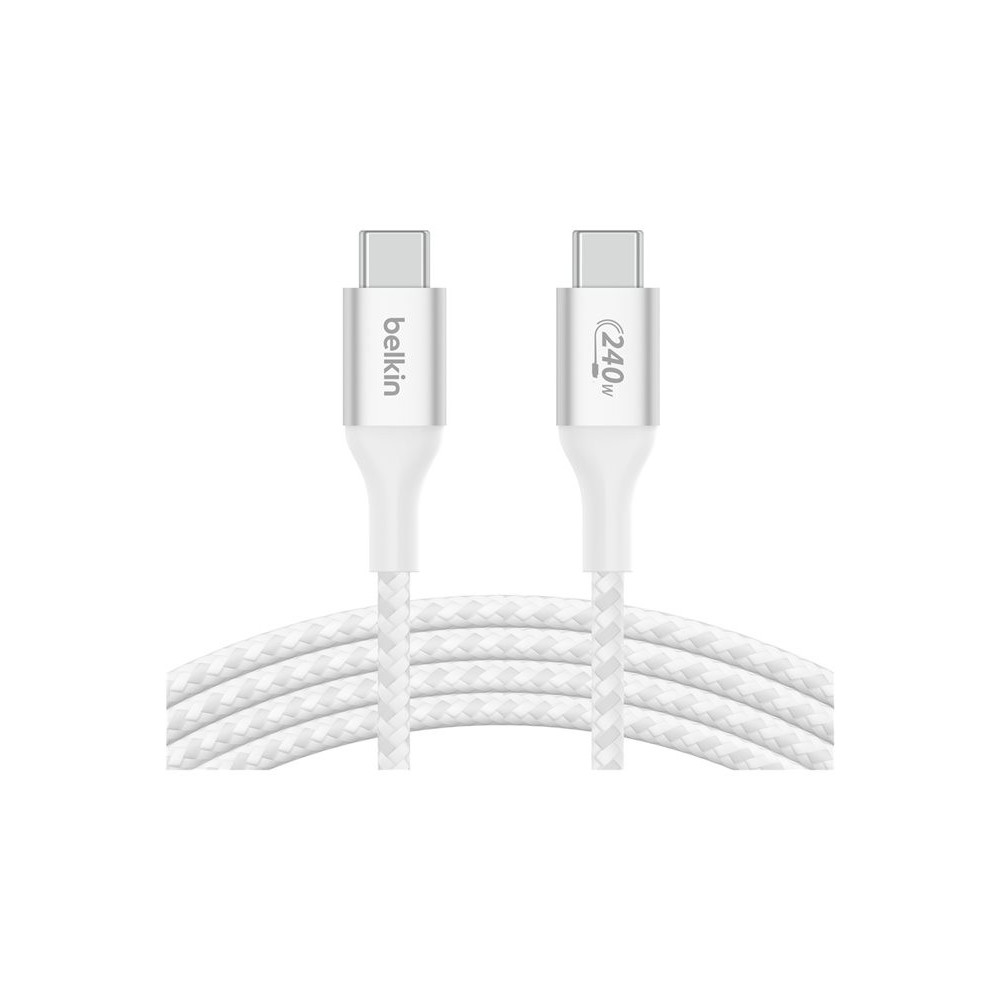 BELKIN Boost Charge 240w USB-C to USB-C Cable 1M White redeal.fr