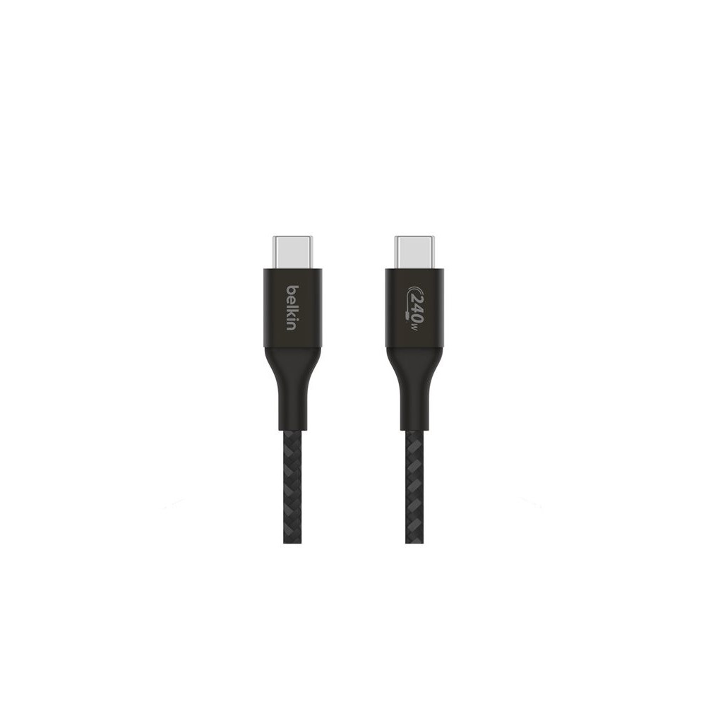 BELKIN Boost Charge 240w USB-C to USB-C Cable 2M Black redeal.fr