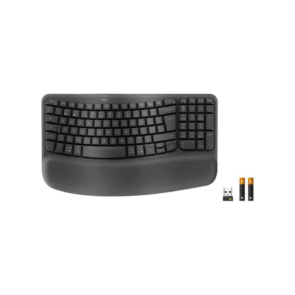 LOGITECH Wave Keys for Business - GRAPHITE - (FRA) - 2.4GHZ/BT - CENTRAL-419 - B2B redeal.fr